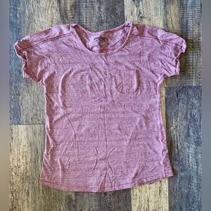 Rustler Heathered Rose Short Sleeve Pocket Tee